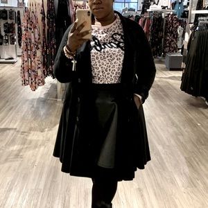 Brushed Ponte Trench Coat